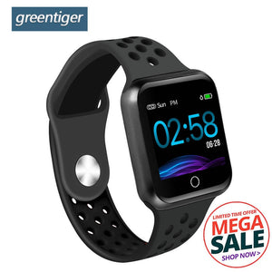 Greentiger S226 Smart Watch Men Women Fitness Tracker  Heart Rate Monitor Smart Bracelet  Blood Pressure Pedometer Android IOS